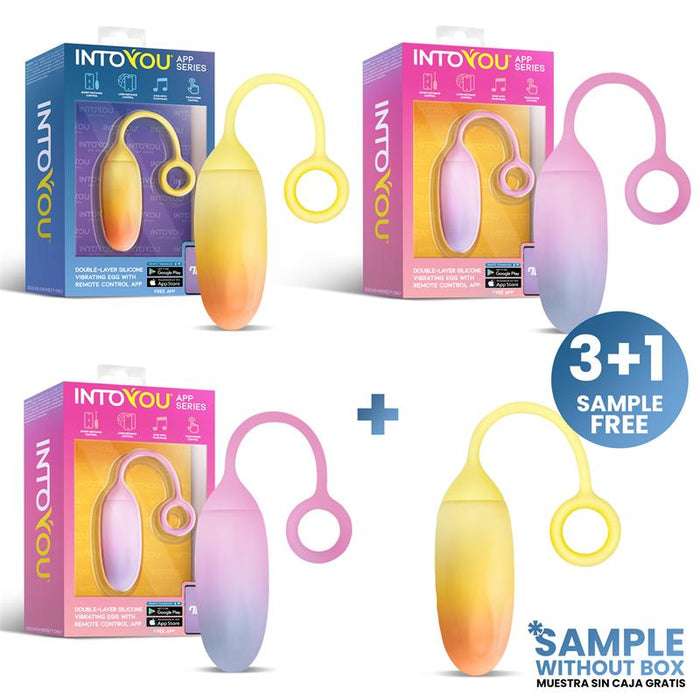 Pack Surtido 3 Muestra Huevo con App Silicona Doble Capa
