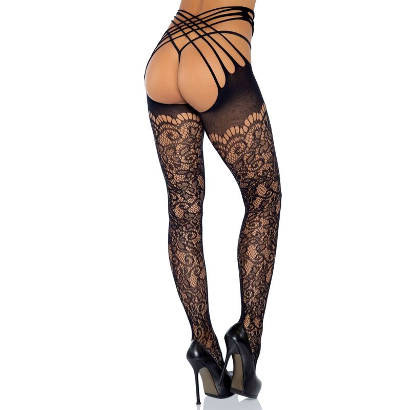 Comprar LEG AVENUE Panty Encaje Con Tirantes Envolventes – Diseño Sexy Para Realzar Tu Feminidad-Noxtic