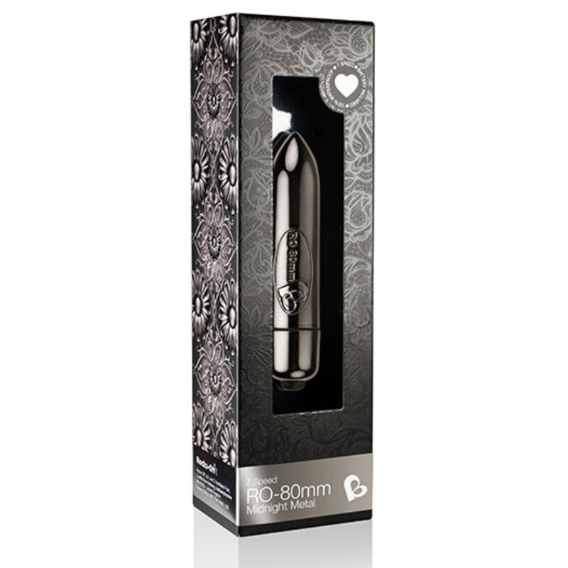 Comprar ROCKS-OFF Bala Vibradora RO-80MM Midnight Metal – Discreción Y Potencia Con 7 Modos De Vibración-Noxtic