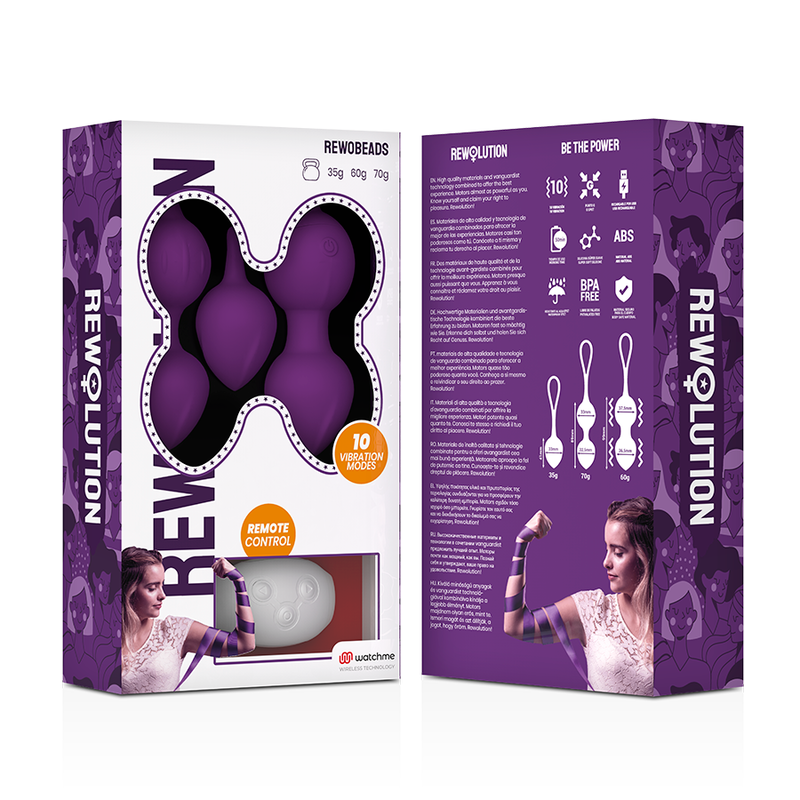 Comprar REWOLUTION Rewobeads Bolas Vibradoras Con Control Remoto – Exploración Sensorial Con Tecnología Avanzada-Noxtic
