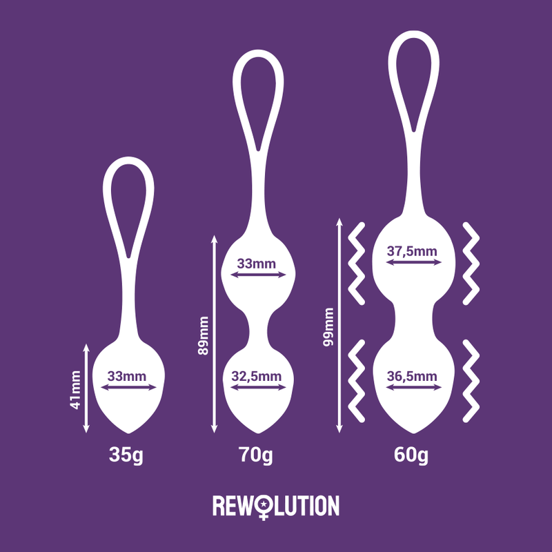 Comprar REWOLUTION Rewobeads Bolas Vibradoras Con Control Remoto – Exploración Sensorial Con Tecnología Avanzada-Noxtic