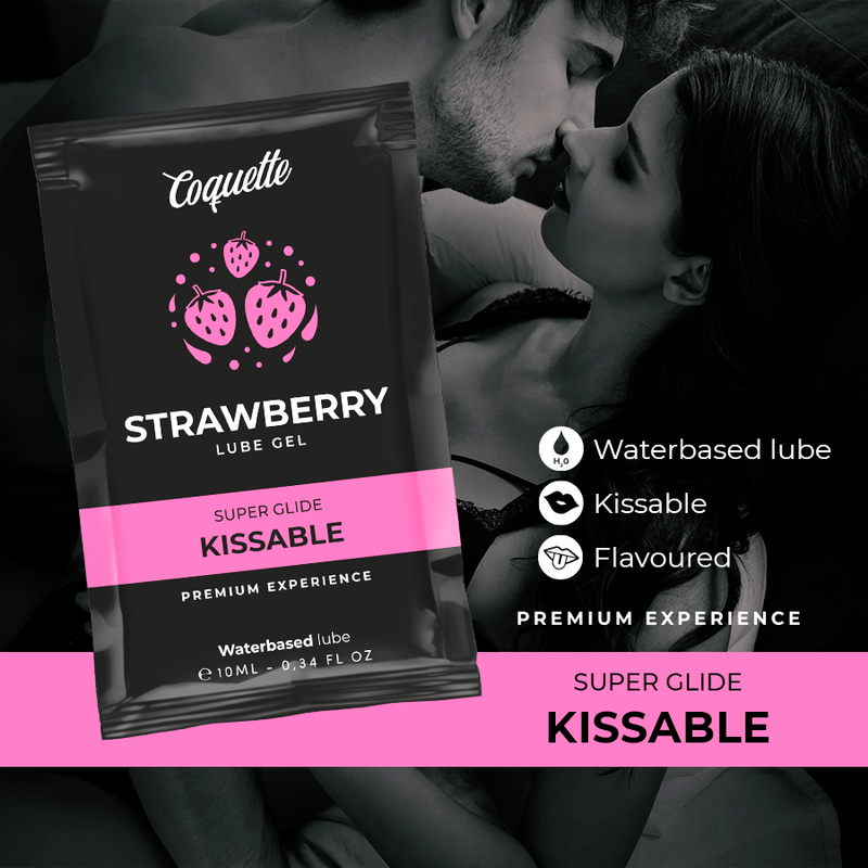 Comprar COQUETTE Chic Desire – Lubricante Kissable Base Agua Sabor Fresa Para Placer Sensual-Noxtic