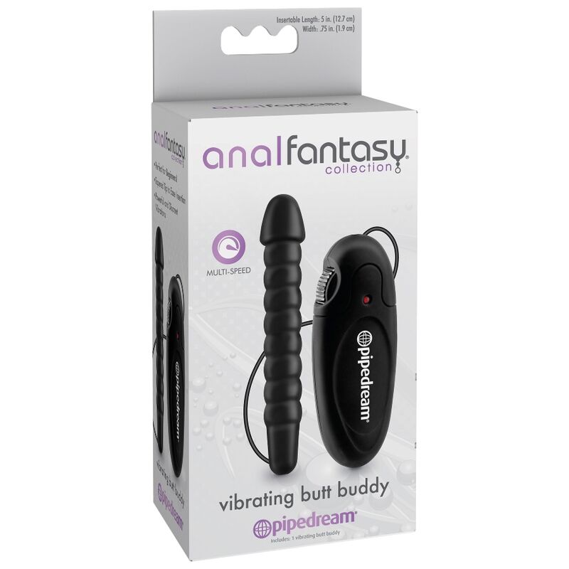 Comprar Anal Fantasy Vibrador Buddy – Estimulador Unisex Con Mando Multivelocidad Y Punta Cónica-Noxtic