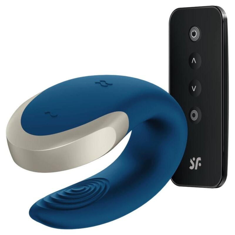 Comprar Satisfyer App Double Love Vibrador Parejas Luxury Azul – Diseño Ergonómico Para Placer Compartido-Noxtic