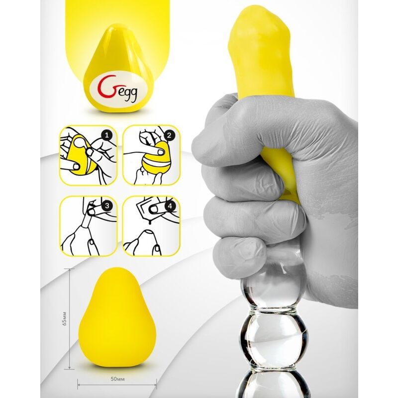 Comprar G-VIBE Huevo Texturado Reutilizable Amarillo – Silicona Premium Con Sensaciones Intensas-Noxtic
