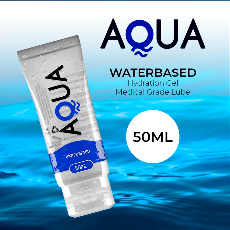 AQUA QUALITY Lubricante Base de Agua 50 ML – Textura Suave Para Una Experiencia Confortable