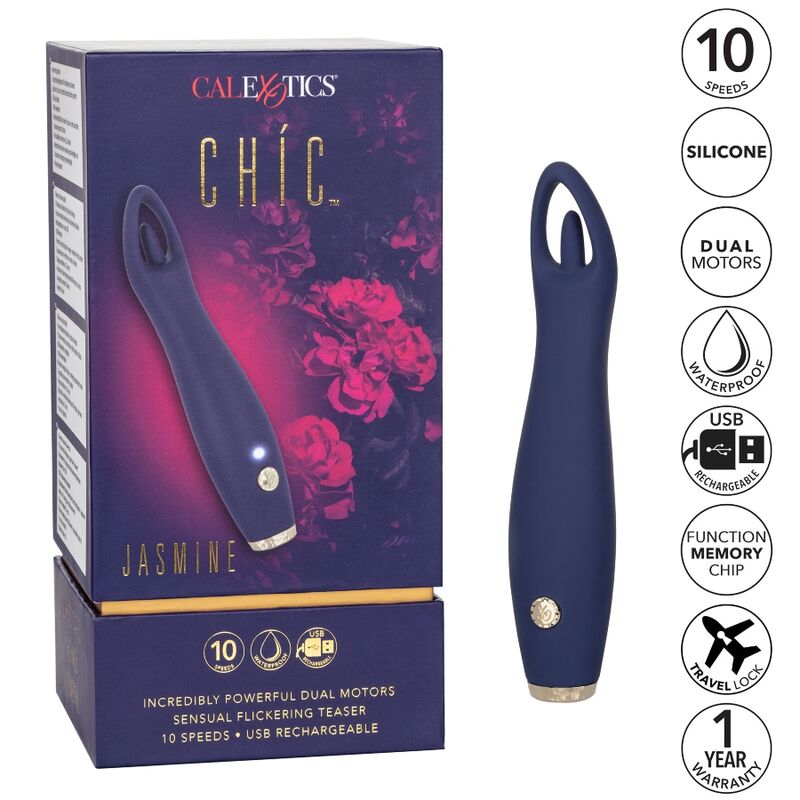 Comprar CALEXOTICS Chic Jasmine Estimulador – Vibrador Recargable Con 10 Velocidades De Vibración-Noxtic