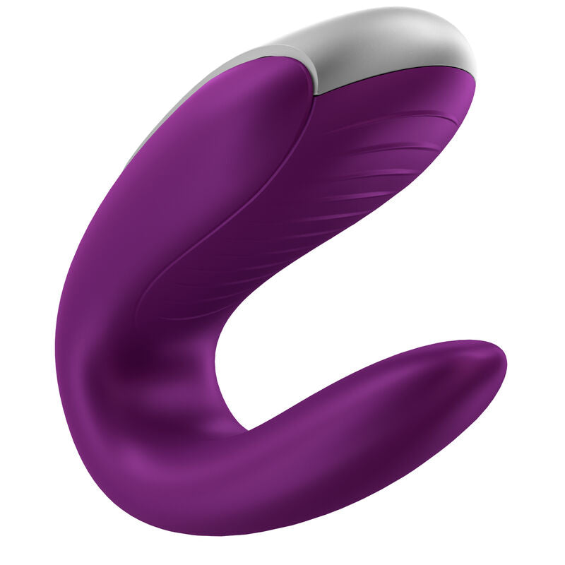 Comprar Satisfyer Double Fun Partner Vibrador Lila – Vibrador Recargable Con Diseño Innovador Para Parejas-Noxtic