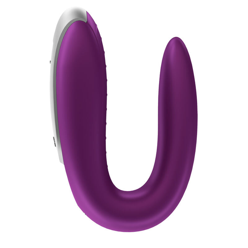 Comprar Satisfyer Double Fun Partner Vibrador Lila – Vibrador Recargable Con Diseño Innovador Para Parejas-Noxtic
