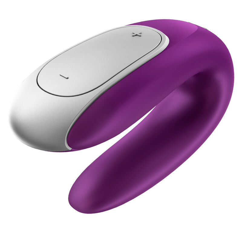 Comprar Satisfyer Double Fun Partner Vibrador Lila – Vibrador Recargable Con Diseño Innovador Para Parejas-Noxtic