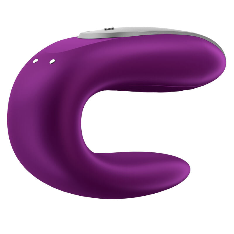 Comprar Satisfyer Double Fun Partner Vibrador Lila – Vibrador Recargable Con Diseño Innovador Para Parejas-Noxtic