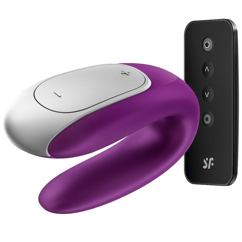 Comprar Satisfyer Double Fun Partner Vibrador Lila – Vibrador Recargable Con Diseño Innovador Para Parejas-Noxtic