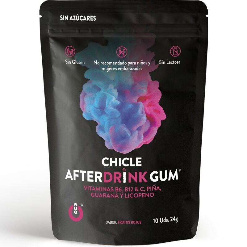 Comprar WUG GUM After Drink Chicle Resaca 10 Unidades – Complemento Refrescante Para Recuperación Después de Fiestas-Noxtic