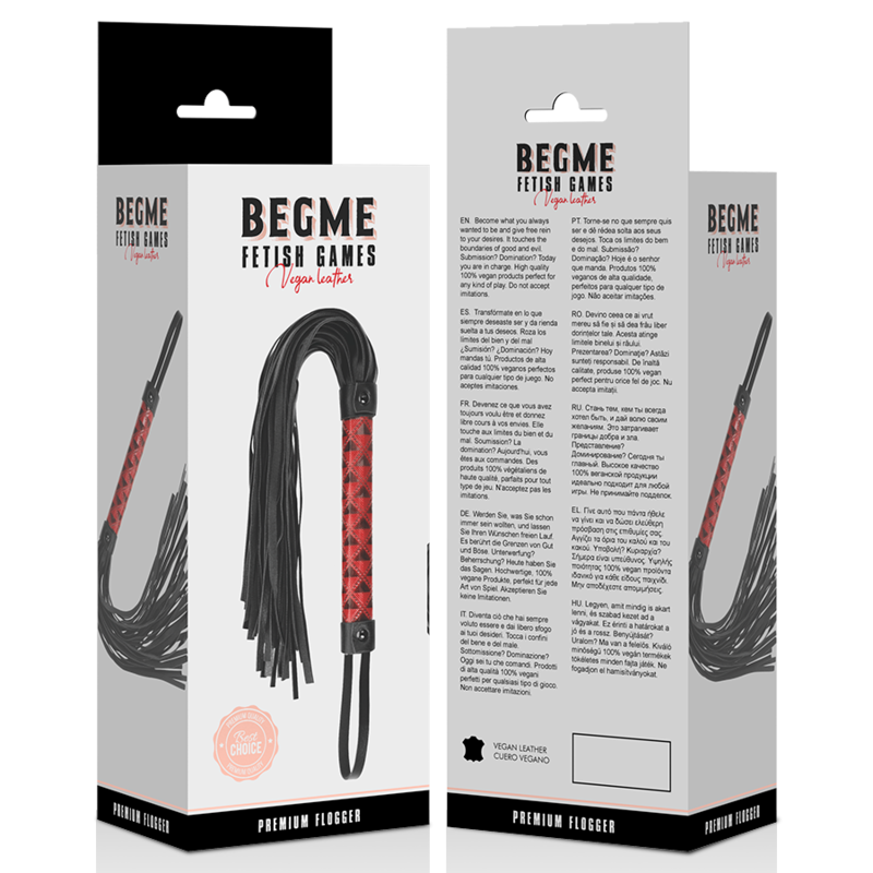Comprar BEGME Red Edition Látigo Cuero Vegano – Diseño Elegante Para Exploración Confiada-Noxtic