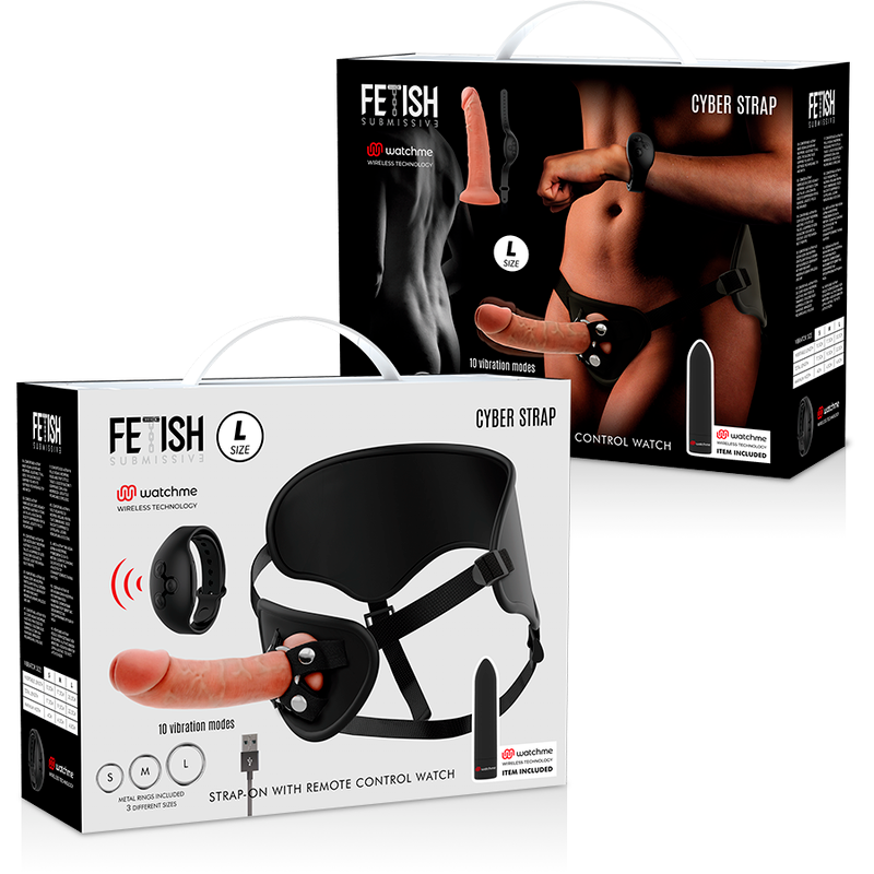 Comprar Fetish Submissive Cyber Strap – Arnés Con Dildo Y Control Remoto Para Placer Personalizado-Noxtic
