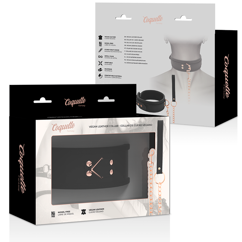 Collare Coquette Chic Desire Fantasy – Pelle vegana con fodera in neoprene per comfort e stile