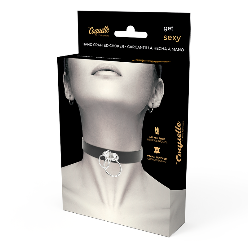 Comprar Coquette Chic Desire Choker – Collar De Cuero Vegano Ajustable Para Estilo Moderno-Noxtic