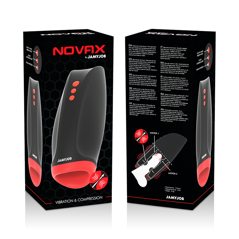 Comprar JAMYJOB Novax Masturbador Con Vibración – Diseño Innovador Para Experiencia Sensacional-Noxtic