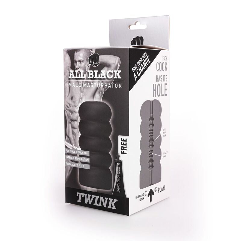 ALL BLACK Masturbador Twink – Diseño Elegante Para Autoexploración Con Confianza