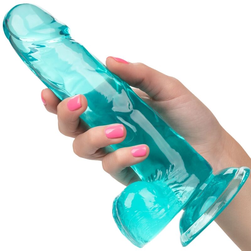 Comprar CALEXOTICS Size Queen Dildo Azul 15.3 cm – Diseño Ergonómico Para Placer Confiable-Noxtic