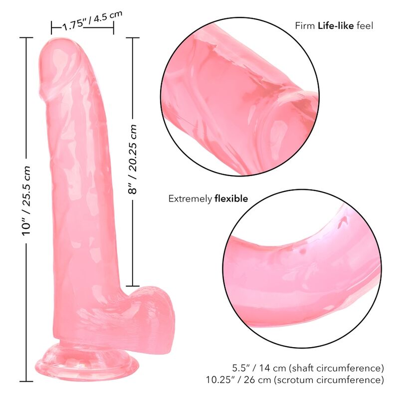 Comprar CALEXOTICS Size Queen Dildo Rosa 20.3 Cm – Diseño Ergonómico Para Placer Personalizado-Noxtic