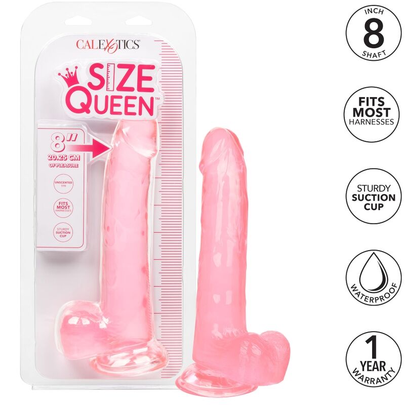Comprar CALEXOTICS Size Queen Dildo Rosa 20.3 Cm – Diseño Ergonómico Para Placer Personalizado-Noxtic