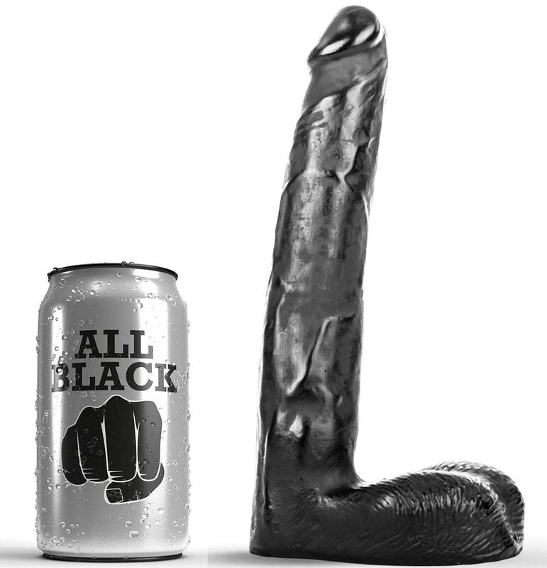Comprar All Black Dildo Realista 21 Cm – Diseño Curvado Para Estímulo Óptimo-Noxtic