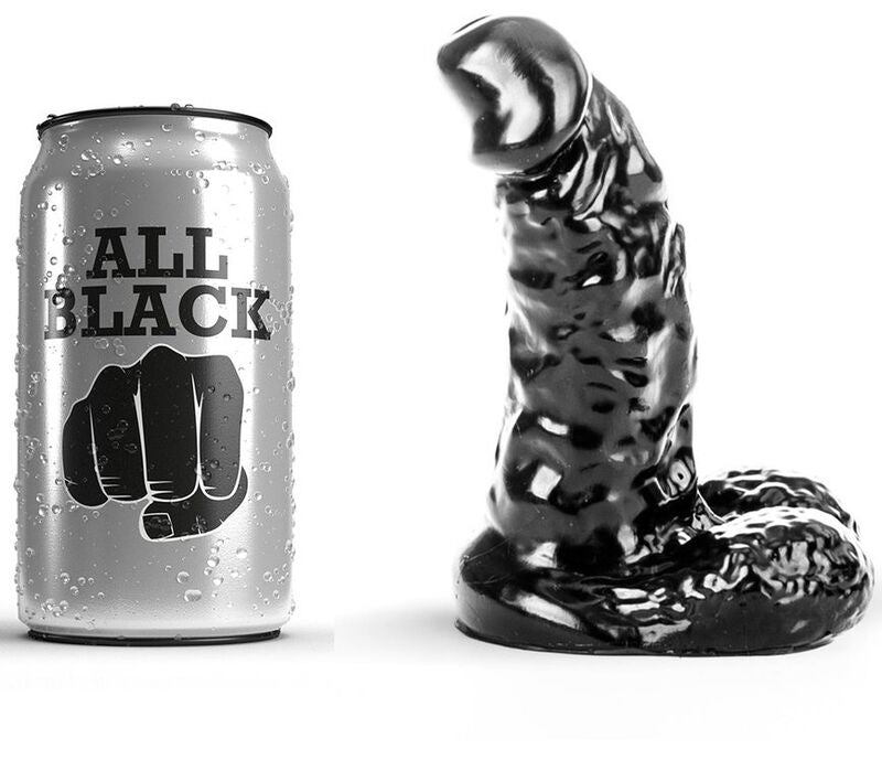 Comprar All Black Dildo 13 Cm – Diseño Compacto Con Textura Acanalada Para Sensaciones Únicas-Noxtic