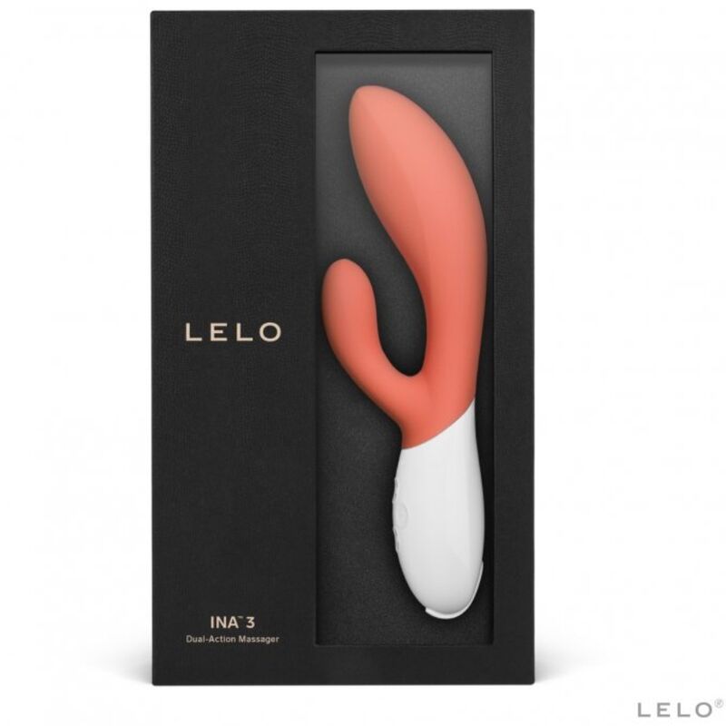 LELO INA 3 Vibrador Rabbit Coral – Estimulador Doble Acción Con Diseño Elegante