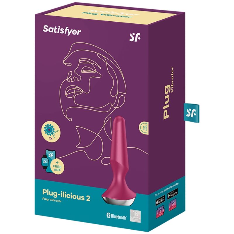 Comprar Satisfyer Plug Ilicious 2 Berry – Vibrador Con Diseño Cónico Para Placer Personal-Noxtic