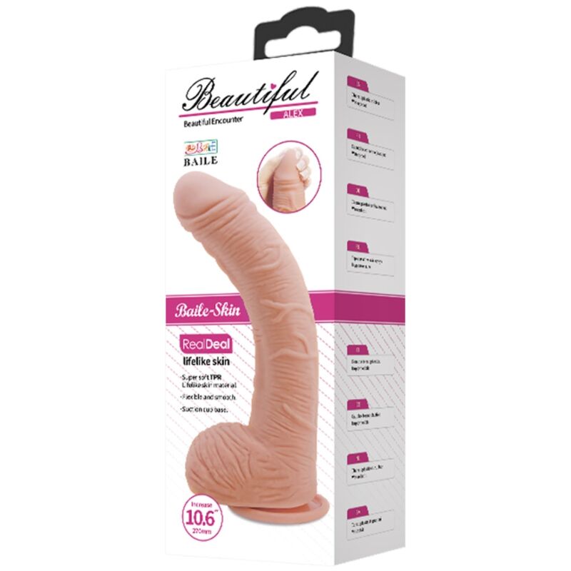Comprar BAILE Alex Dildo Piel Realista 27 Cm – Diseño Ergonómico Para Experiencia Placentera-Noxtic