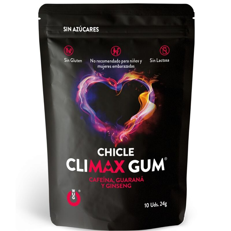 Comprar WUG Climax Chicle Sabor Menta 10 Unidades – Suplemento Natural Para Mejora de Relaciones-Noxtic