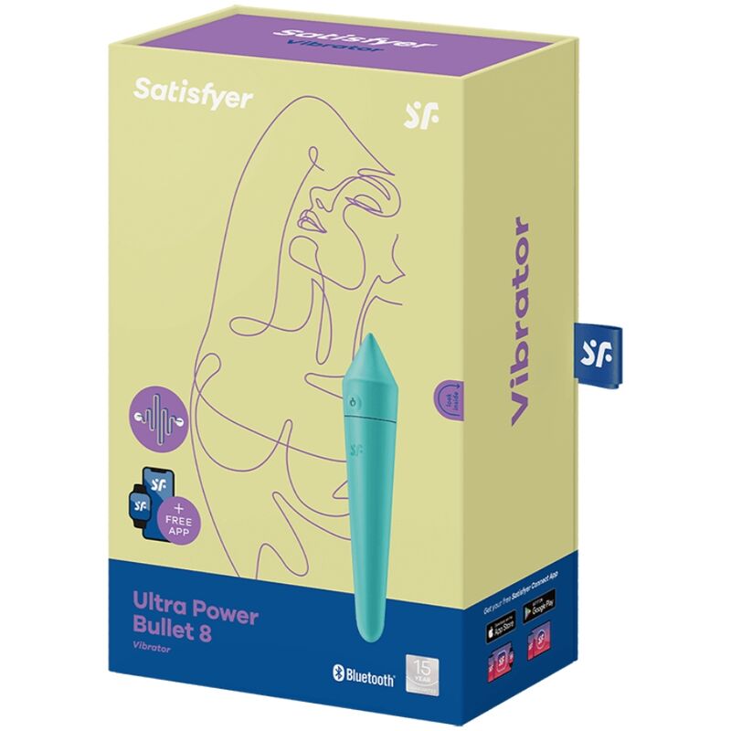 Comprar Satisfyer Ultra Power Bullet 8 Turquesa – Vibrador Compacto Con Control De Aplicación Para Momentos Sensuales-Noxtic