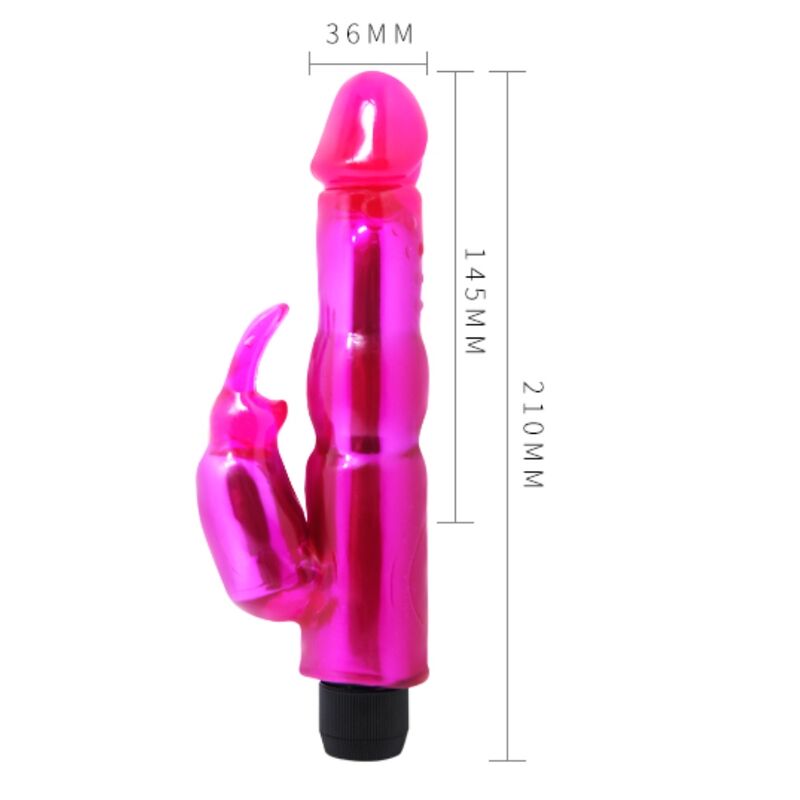 BAILE Rabbit Fantasy Vibe Morado – Vibrador Con Tacto Suave Y Textura Estimulante