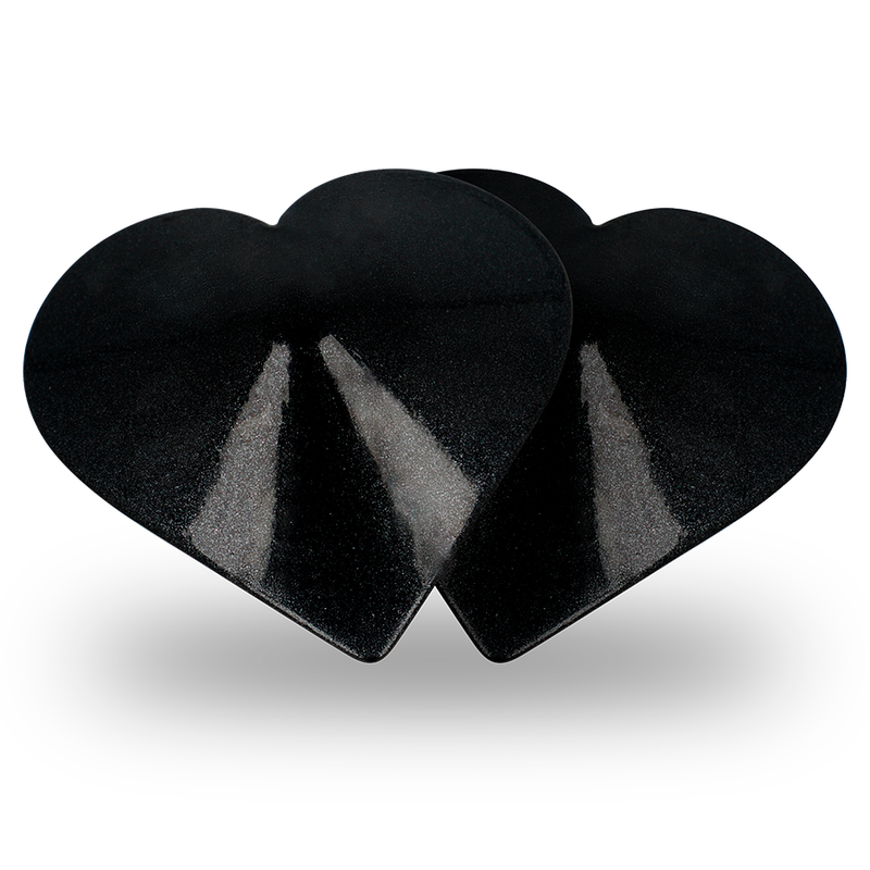 Comprar COQUETTE Chic Desire – Cubre Pezones Con Diseño Elegante En Forma De Corazones Negros-Noxtic