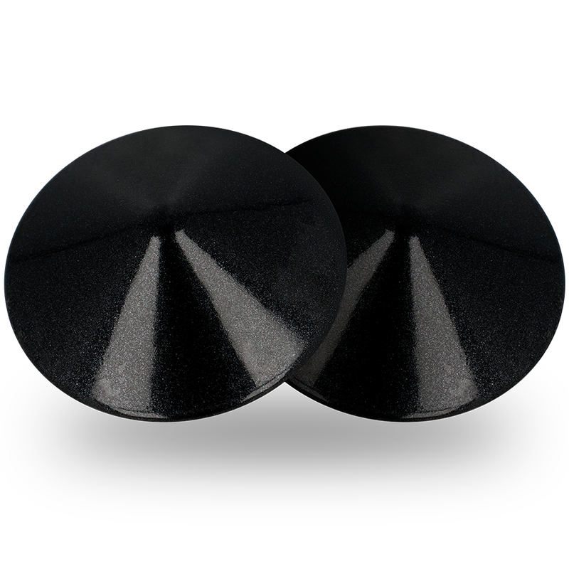 Comprar Coquette Chic Desire Cubre Pezones Metal Circulos Negros – Accesorio Elegante Para Estilo Sofisticado-Noxtic