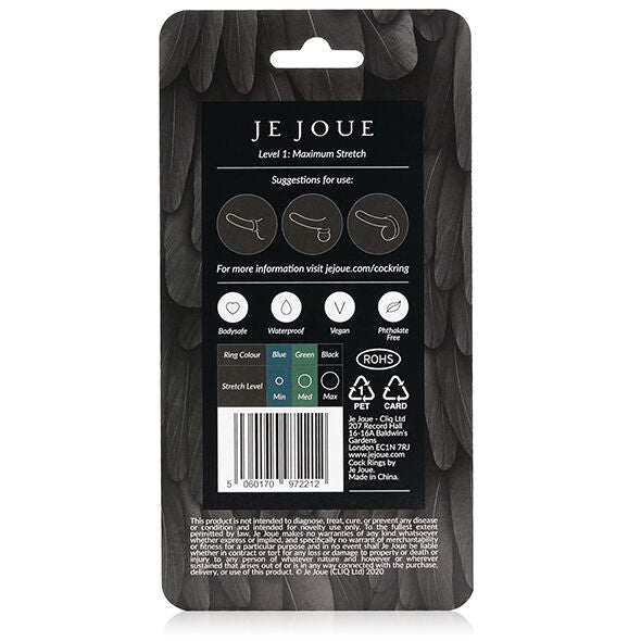 Comprar JE JOUE Anillo De Silicona Negro – Diseño Ergonómico Para Mayor Comodidad-Noxtic