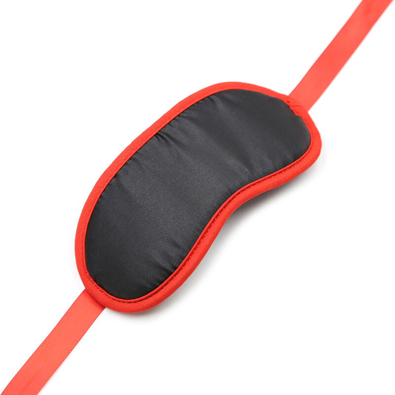 Comprar OHMAMA Fetish Negro Bordes Rojos – Antifaz Elegante Para Juegos De Placer Sensual-Noxtic