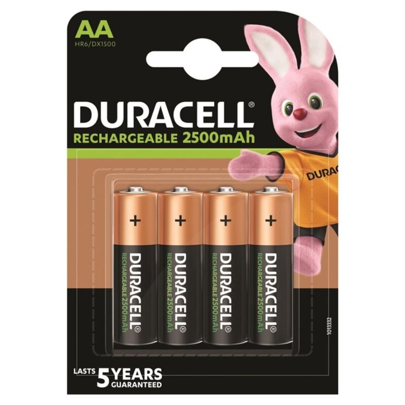Comprar DURACELL Pila Recargable HR6 AA 2500mAh Blister 4 Unidades – Potencia Confiable Para Dispositivos Electrónicos-Noxtic
