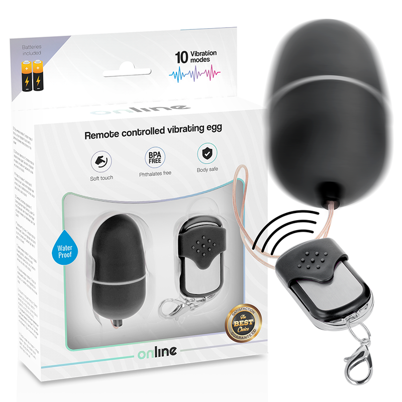Comprar ONLINE Huevo Vibrador Control Remoto M Negro – Estimulador Discreto Con Diseño Moderno Para Placer Compartido-Noxtic