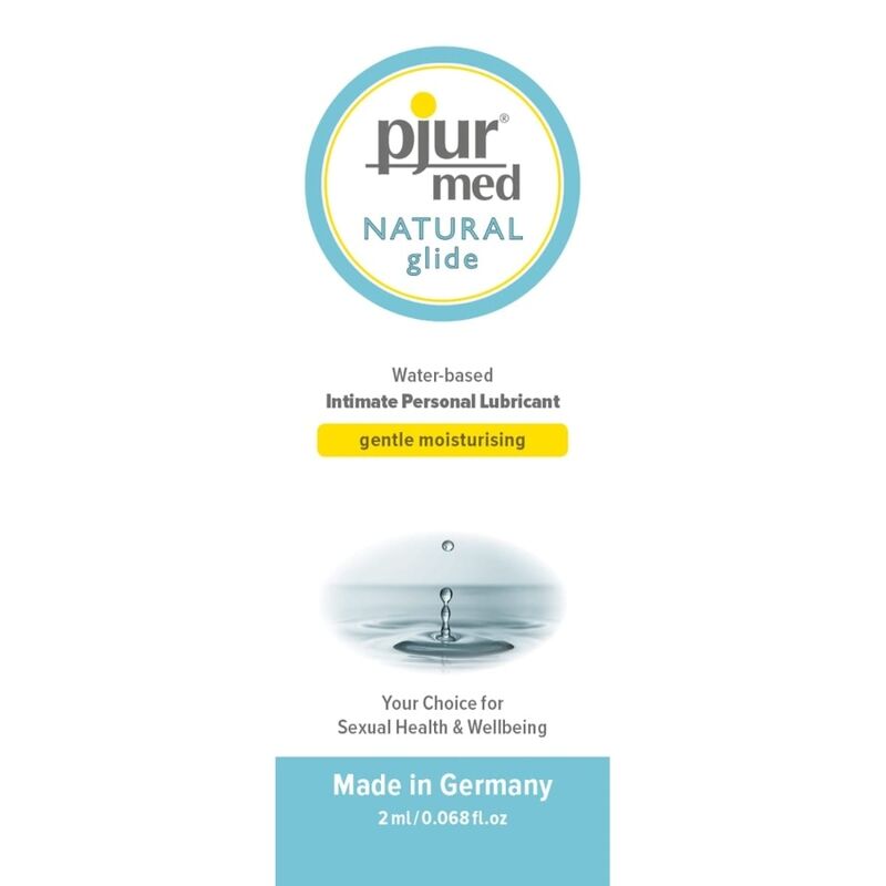 Comprar PJUR Med Natural Lubricante Base Agua 2 ML – Hidratación Suave Para Pieles Secas-Noxtic