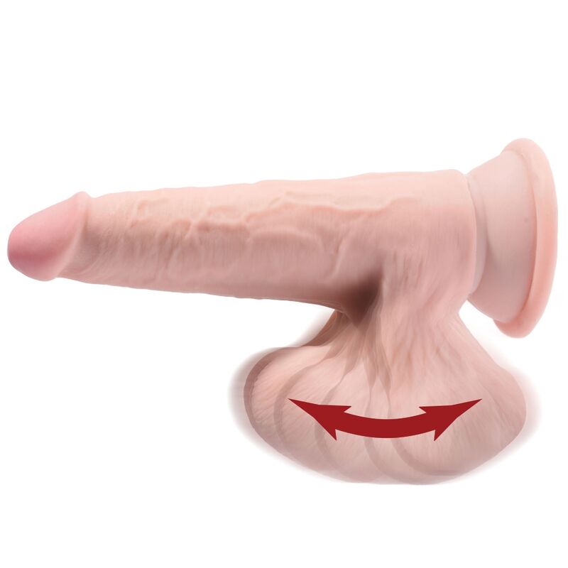 Comprar KING COCK Plus 3D Dildo Swinging Balls 12.7 cm – Material Innovador Con Sensación Realista-Noxtic