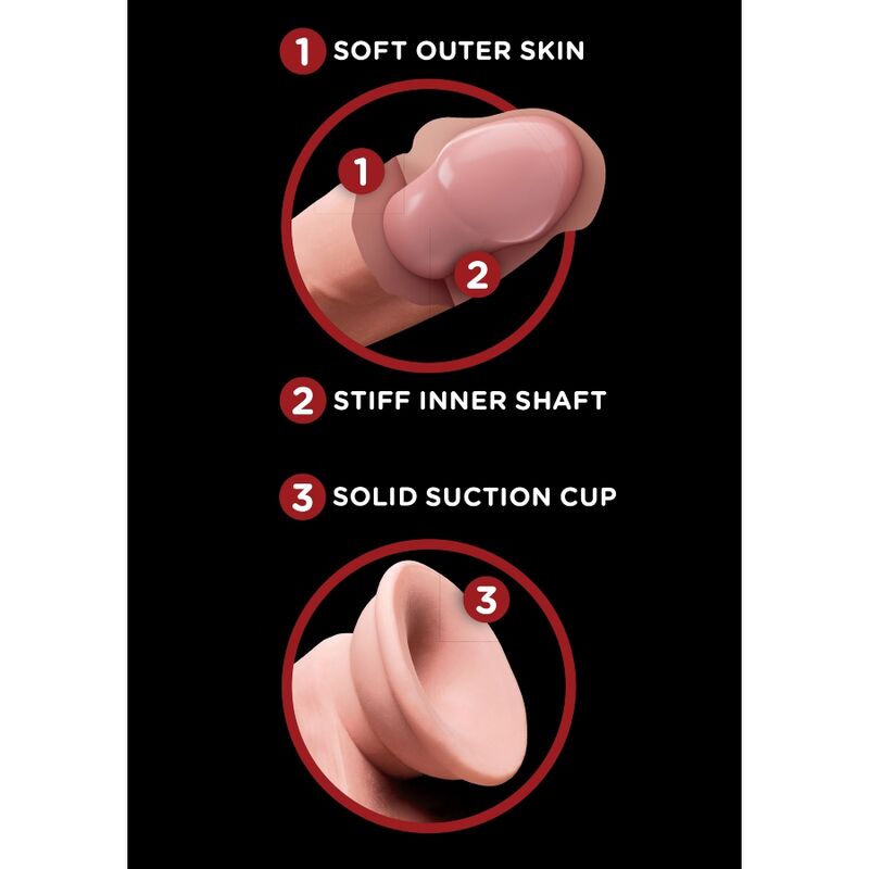 Comprar KING COCK Plus 3D Dildo Swinging Balls 12.7 cm – Material Innovador Con Sensación Realista-Noxtic
