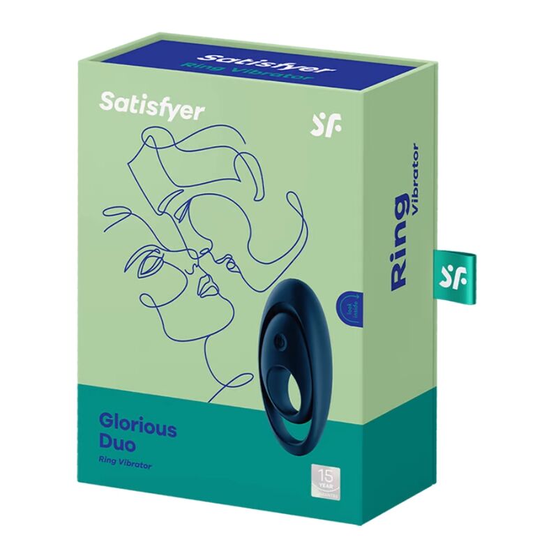 Comprar Satisfyer Glorious Duo Azul – Anillo Vibrador Con Diseño Innovador Para Placer Compartido-Noxtic