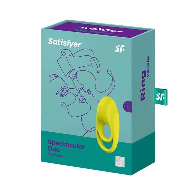 Comprar Satisfyer Spectacular Duo Anillo Vibrador Amarillo – Diseño Innovador Para Placer Compartido-Noxtic