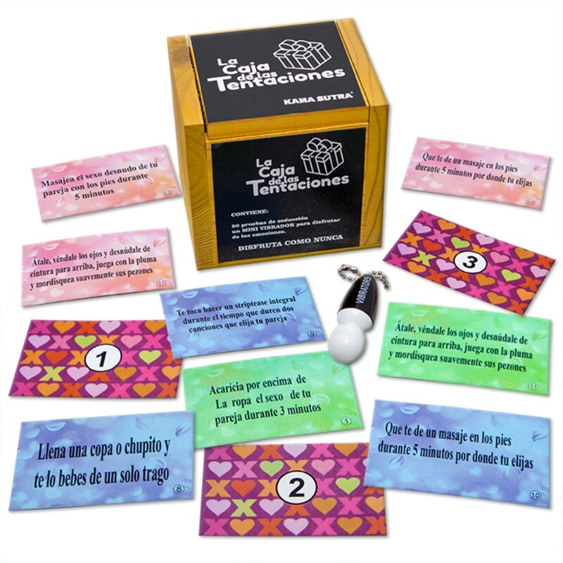 Comprar Diablo Picante Juego La Caja De Las Tentaciones – Experiencia Divertida Con Tarjetas De Seducción Y Mini Vibrador-Noxtic