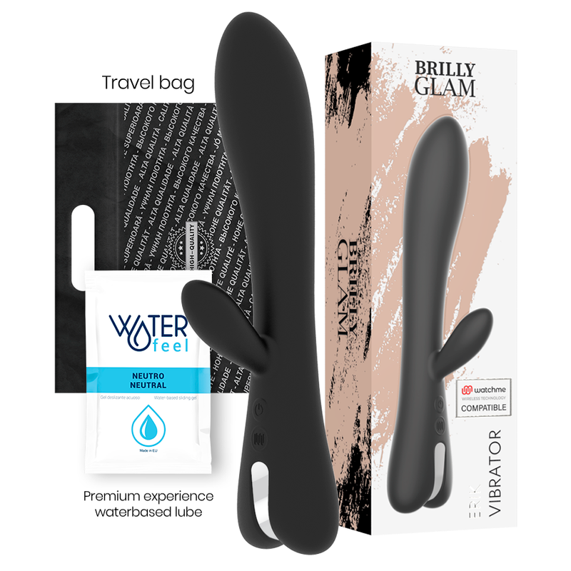 Comprar BRILLY GLAM Erik Vibrador – Diseño Curvado Con Tecnología Inalámbrica Para Experiencia Única-Noxtic