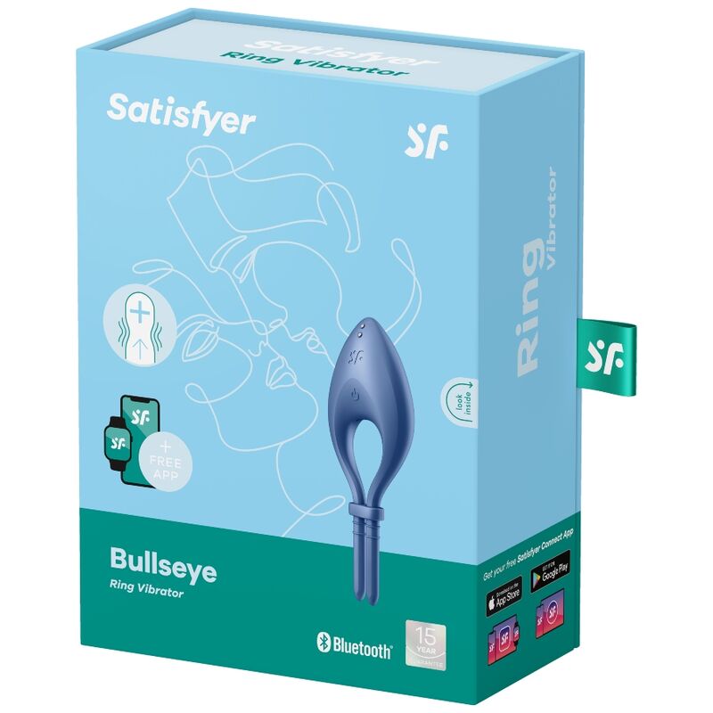 Comprar Satisfyer Bullseye Anillo Vibrador Azul – Diseño Elegante Con Ajuste Personalizable-Noxtic