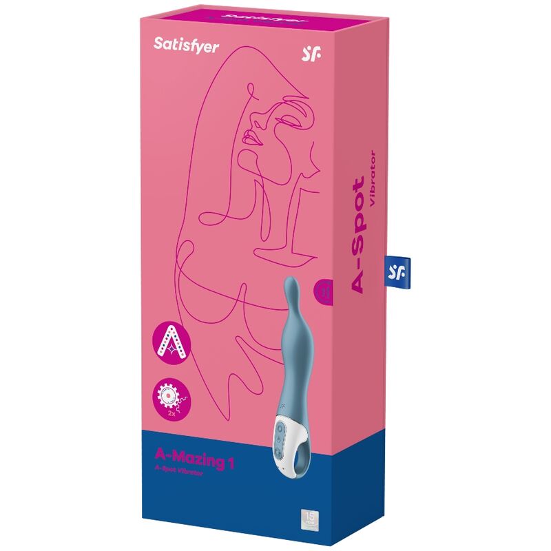 Satisfyer A-Mazing 1 Vibrador Punto A Azul – Diseño Ergonómico Para Estimulación Profunda