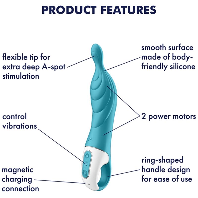 Comprar Satisfyer Amazing 2 Turquesa – Vibrador Recargable Con Diseño Ergonómico Para Estimulación Precisa-Noxtic